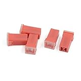uxcell 5pcs 30A Female Plug-in Auto Link Cartridge PAL Mini Fuse Pink for Car