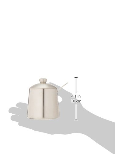 Frieling USA 18/10 Brushed Stainless Steel Sugar Bowl with Spoon