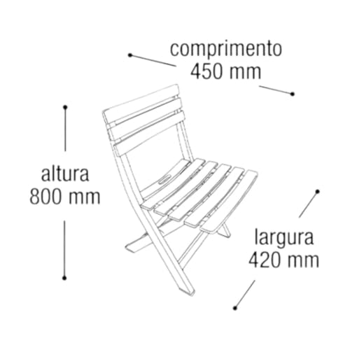 Cadeira Portátil Dobrável Preta – Ideal para Eventos, Praia e Camping | Plástico Reforçado 110 kg (1)