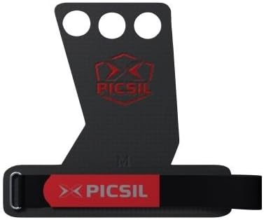 X PICSIL Falcon Grips 2 Holes - Cross Training Grips for Men and Women - Weight Grips Gymnastics Hands Grips - Protect Your Hand (Size XL)