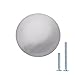 Amazon Basics Round Flat Cabinet Knob, 1.24-inch Diameter, Satin Nickel, 10-Pack