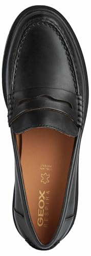 Geox D Spherica Ec1 B B, Women's Loafer, Black, 36 EU