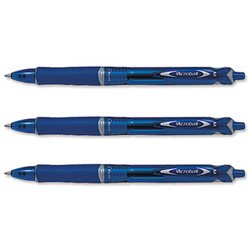Pilot Acroball Retractable Ballpoint 1.0 mm Tip - Blue, Box of 12