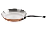 Mauviel M'Heritage Copper 150c 6413.22 8.6-Inch Round Fry Pan with Cast Iron Handle