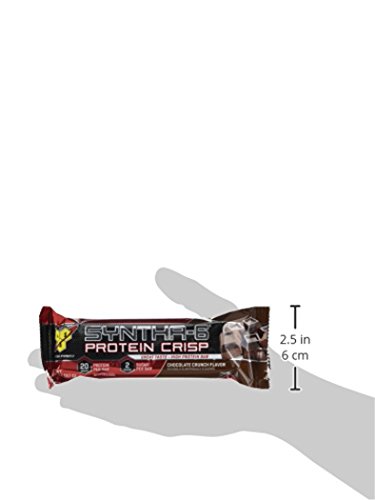 BSN Protein Crisp Bar by Syntha-6, Chocolate Crunch, 12 Count (Packaging may vary)