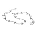 Chuvora 925 Sterling Silver Stylish Leaf Vine Anklet, 9.5 inches