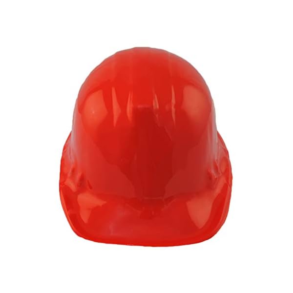 red hard hats construction