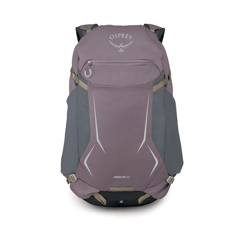 Osprey Hikelite Unisex Hiking Bag, 32L, Graphite Purple