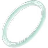 URED Floating Green Jade Bangle Bracelet For Women Narrow Feng Shui Bracelet Good Luck jade Bangle Genuine Healing For Woman Yoga meditation mother gift Birthday good luck