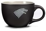 Game of Thrones Giant 24 oz Mug - House Stark Soup Mug - Collectible Winter is Coming Stark Oversized Coffee Cup - Novelty GoT Direwolf Big Coffee Cup