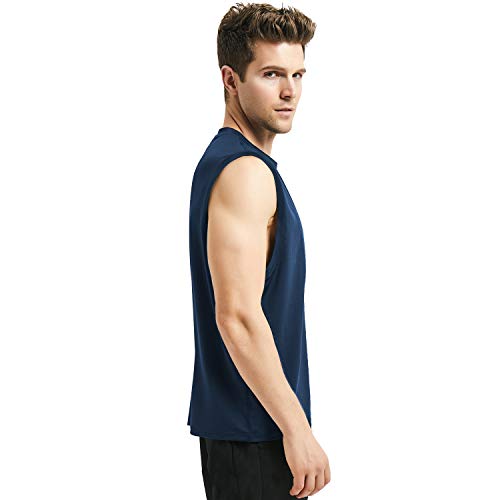 Roadbox Men's 3 Pack Performance Sleeveless Workout Muscle Bodybuilding Tank Tops Shirts - Thumbnail 3