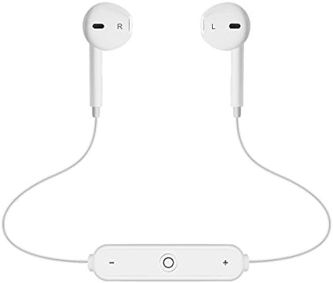 Wireless Earphones,Bluetooth Headphones In Ear Sport Earbuds Sweat Proof Bluetooth 4.1 with Mic Stereo Headset,Noise Cancelling Stereo,Best Headset for Play Time Gym Running Workout(White)