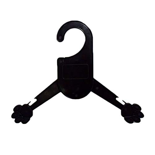 shlutesoy 5Pcs Puppy Pet Cat Kitten Clothing Clothes Rack Hanger Dog Apparel Costume - Black L