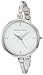 Anne Klein Women's AK/1049WTSV Silver-Tone Illusion Bangle Watch