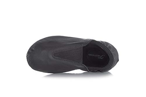 Girls Split Sole Gym Shoes T8302CBLK02.0M Black 2 M US Little Kid