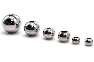 100pc 2/3/4/5/6/ 8mm Loose Beads Stainless Steel Spacer Beads for Jewelry DIY Making Round Ball Beads Findings Dexterous and 