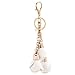 Funbase PU Rose Flower Tassel Keychain Keyring Charm Handbag Purse Pendant