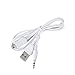 WASABI MANGO 3.5mm Aux Audio Charger USB Cable Cord Adapter for iHome IHM60 IHM61 IHM59 Mini Speaker (White)