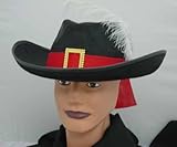 Musketeer Hat With Feather Puss & Boots Hat 21159