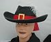 Musketeer Hat With Feather Puss & Boots Hat 21159