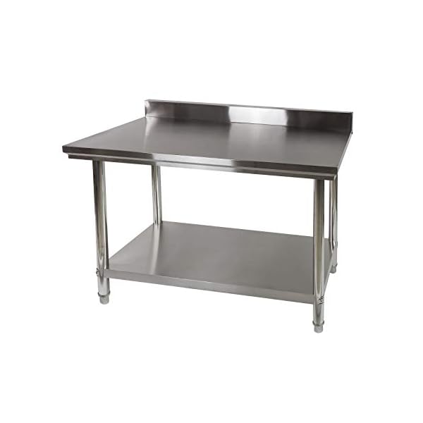 Edelstahl Arbeitstisch Tisch 120x60 cm hygienisch fÃ¼r Gastronomie GroÃkÃ¼che KÃ¼che