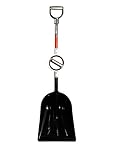 Ergonomic Snow/Grain/Debris Scoop Shovel with 360-degree Rotating Center Handle