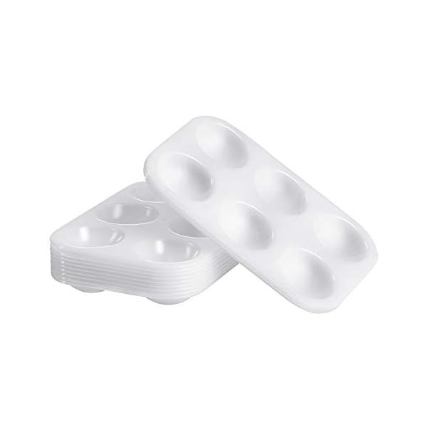 ROSENICE 12 StÃ¼cke Mischpalette fÃ¼r KÃ¼nstler Wasserfarben Ãl Acryl Malerei (WeiÃ)