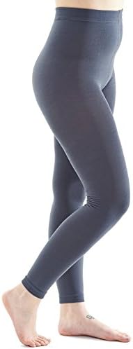 Women's Plush Fleece Lined Leggings (1X/2X (185-250lbs), Grey)
