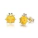 10Pairs/8Pairs 18K Gold Plated Small Cute Simple Post Stud Earrings Set for Girls Kids Gold Tone Mix and Match (ladybird)