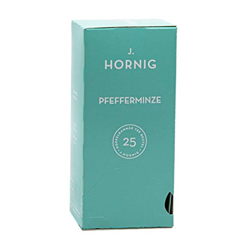 J. Hornig Pfefferminztee, 4 x 25 Packung, 100 Teebeutel, Tee im Vorratspack, natürlicher Tee mit Pfefferminze – Bild 3