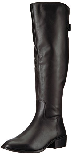 Aldo Women's Eresa Riding Boot, Black Leather, 5 B US