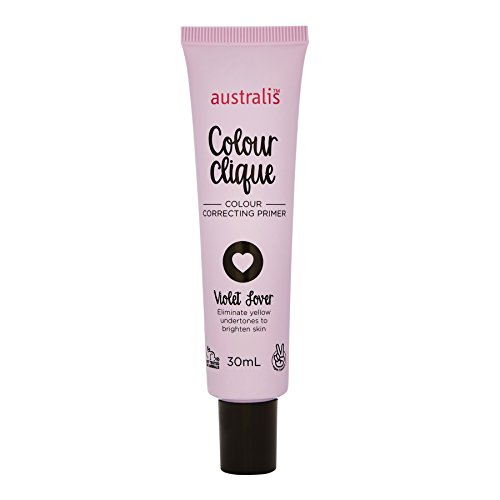 Australis Colour Correcting Clique Flawless Base Primer Makeup Cosmetics 1.01Oz - Violet Lover