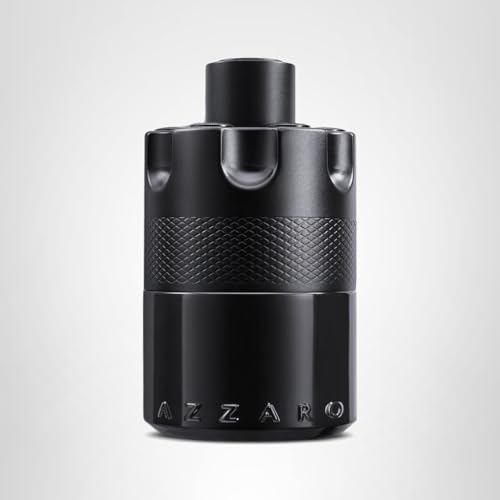 Azzaro The Most Wanted Eau de Parfum Intense - Colonia para hombre amaderada y seductora - Fragancia Fougère, ámbar y picante para una cita nocturna - Uso duradero - Perfumes de lujo para hombres - Tamaño completo, 3.3 fl. Onz
