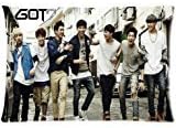 Chair pillow Case Custom Korean Boy Band Got7 Pillowcase Rectangle Zippered Two Sides Design Printed 16 pillows Throw Pillow Cover Cushion Case Covers