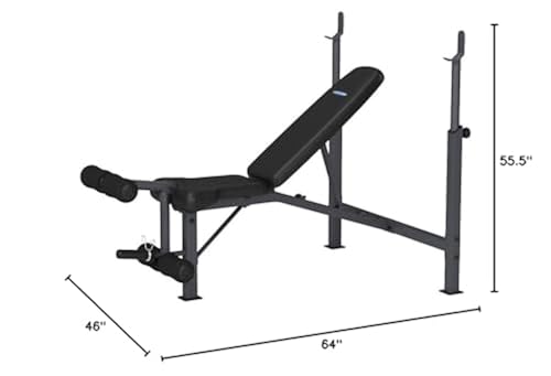 Marcy Competitor Adjustable Olympic Weight Bench with Leg