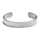 Chisel Brushed Stainless Steel Cuff Bangle Bracelet