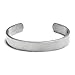 Chisel Brushed Stainless Steel Cuff Bangle Bracelet