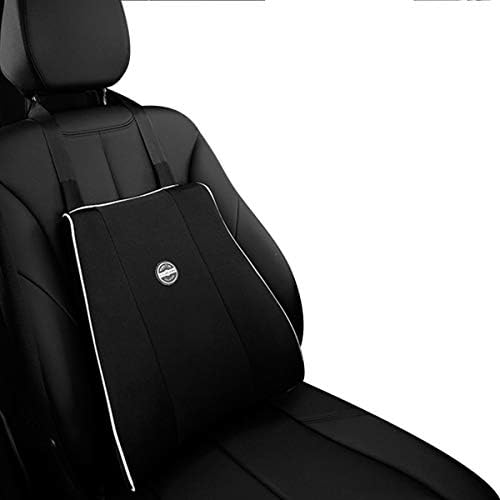 Ergocar Posture Therapy Memory Lumbar Cushion - Ergonomic Back Support Pillow For Home, Office, Car, Travel - Relieve & Prevent Upper & Lower Back Pain (Black)