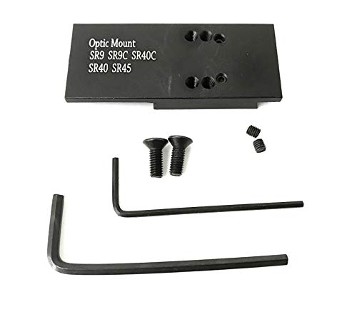 Ade Advanced Optics Optic Mount Plate for Ruger SR9, SR9c, SR40, SR40c, and SR45 Pistols