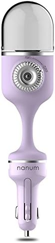 Car Humidifier Aromatherapy Essential Oil Diffuser Aroma Air Refresher Portable Mini Car Atomiser with Dual USB Charger Port Air Purifier Mist Maker Fogger Humidificador - Purple