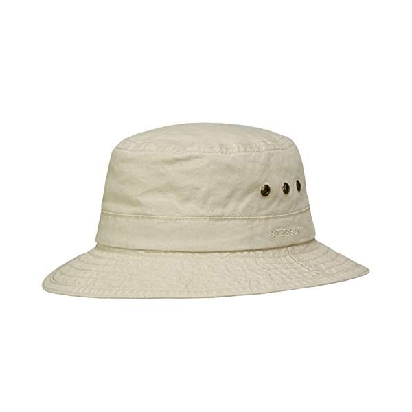 Stetson Reston Freizeithut Damen/Herren (Kophöhe ca. 9cm) - Schlapphut aus Bio-Baumwolle Packable - Baumwollhut mit 40…