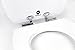 TOPSEAT Art of Acryl Round Toilet Seat w/Slow Close Chromed Metal Hinges, Wood, Sandy
