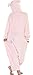 ABING Halloween Pajamas Homewear OnePiece Onesie Cosplay Costumes Kigurumi Animal Outfit Loungewear,Pink Pig Adult S -for Height 150-158cm