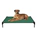 Veehoo Cooling Elevated Dog Bed, Portable Raised Pet Cot with Washable & Breathable Mesh, No-Slip Rubber Feet for Indoor & Outdoor Use, Large, Greenthumb 1