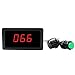 ELENKER 6V 12V 24V Digital Display LED DC Motor Speed Controller PWM Stepless Speed Control Switch HHO Driver - Black CCM5Dh