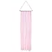 QtGirl 45.8in Hair Bow Holder Organizer Hanger Clip Storage Long Headband Holders for Baby Girls Room Door Wall (Pink and white)