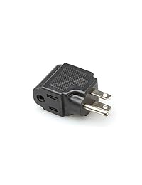 Adaptador de corriente con ángulo recto Hosa PWA-486 NEMA 5-15R hasta NEMA 5-15P