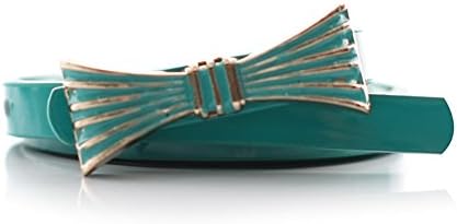 Lady Joker belt/Bow metal buckle belt/Patent leather belt-F