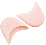 Geoot 1Pair Silicone Gel Toe Caps Soft Ballet Pointe Dance Athlete Shoe Pads for Girls Women (orange 1)