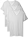 David Archy Men's 3-Pack Knight Slim Fit T-shirts V-Neck Cotton Undershirts